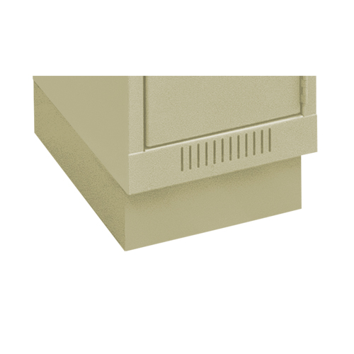 Base en retrait pour casiers &eacute;conomiques Clean Line, 1 Blocs, 4" lo x 12" la x 18" p, Beige, Acier Distribution Élite MP