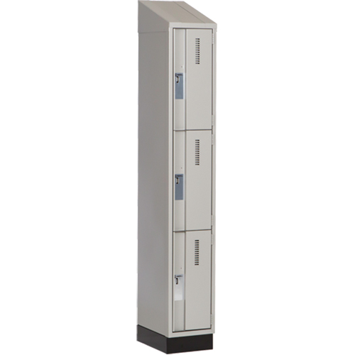 Casiers robustes Concorde, 3 niveaux, 12" x 18" x 82", Acier, Gris, Soud&eacute; (assembl&eacute;) Distribution Élite MP