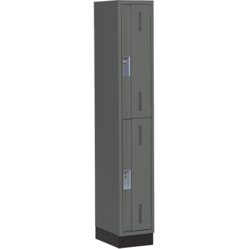 Casiers robustes Concorde, 2 niveaux, 12" x 18" x 76", Acier, Charbon, Soud&eacute; (assembl&eacute;) Distribution Élite MP