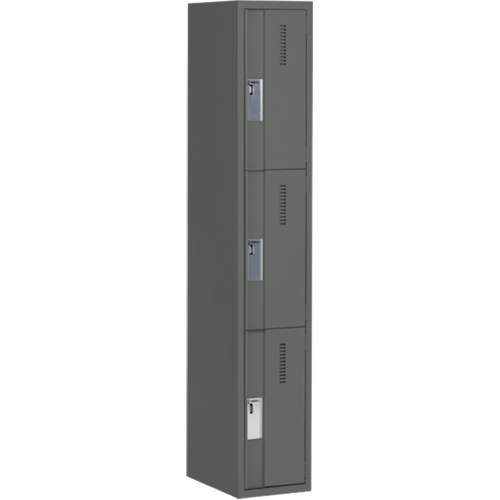 Casiers robustes Concorde, 3 niveaux, 12" x 18" x 72", Acier, Charbon, Soud&eacute; (assembl&eacute;) Distribution Élite MP