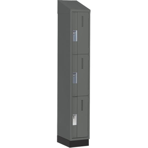Casiers robustes Concorde, 3 niveaux, 12" x 18" x 82", Acier, Charbon, Soud&eacute; (assembl&eacute;) Distribution Élite MP