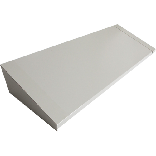 All-Welded Concorde - Heavy-Duty Lockers Sloping Top, 4 Bank, 18" D x 48" W x 6" H, Grey, Steel Distribution Élite MP