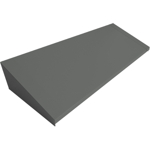 Dessus inclin&eacute; pour casiers robustes enti&egrave;rement soud&eacute; Concorde, Bloc de 4, 18" p x 48" la x 6" ha, Acier Distribution Élite MP