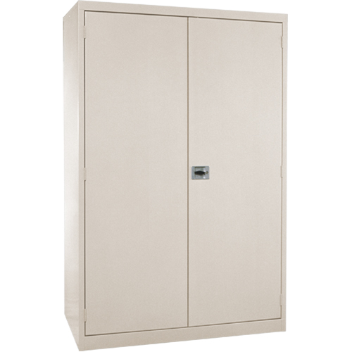 Armoires de rangement Hi-Boy profondes, Acier, 4 Tablettes, 72" h x 36" la x 24" P, Beige Distribution Élite MP