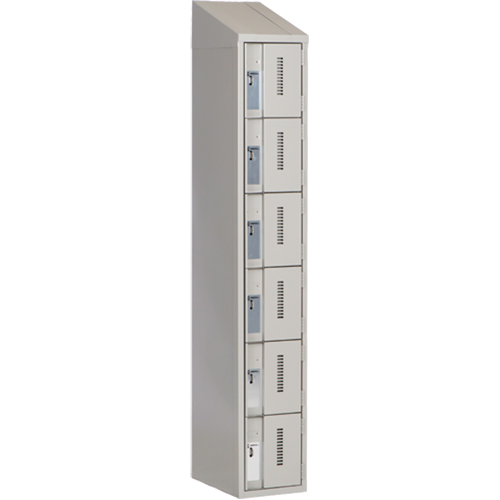 Casiers robustes Concorde, 6 niveaux, 12" x 18" x 78", Acier, Gris, Soud&eacute; (assembl&eacute;) Distribution Élite MP