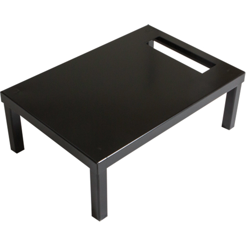 Base autoportante pour casiers robustes enti&egrave;rement soud&eacute;e Concorde, 2 Blocs, 6" lo x 24" la x 18" p, Noir, Acier Distribution Élite MP