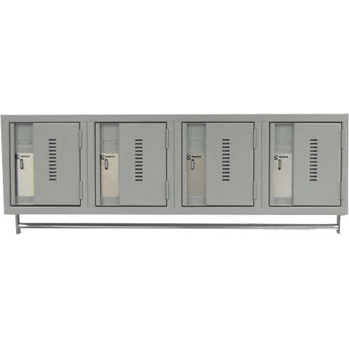 Wall Hung Lockers - Heavy Duty, Bank of 4, 18" x 12" x 12", Steel Distribution Élite MP