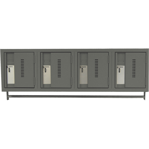 Wall Hung Lockers - Heavy Duty, Bank of 4, 18" x 12" x 12", Steel Distribution Élite MP