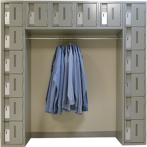 Archettes Concorde Heavy Duty Lockers, 16 -tier, Bank of 3, 18" x 72" x 72", Steel Distribution Élite MP