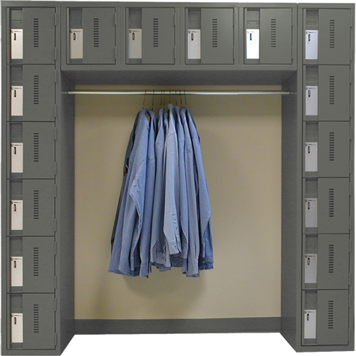 Arches de casiers robustes Concorde, 16 niveaux, Bloc de 3, 18" x 72" x 72", Acier Distribution Élite MP