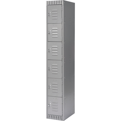 Casiers, 6 niveaux, 12" x 18" x 72", Acier, Gris, D&eacute;mont&eacute; Distribution Élite MP