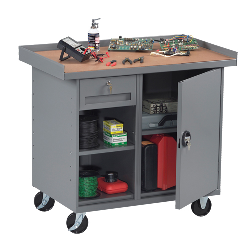 Armoire pour &eacute;tabli mobile, Stratifi&eacute; Surface Distribution Élite MP