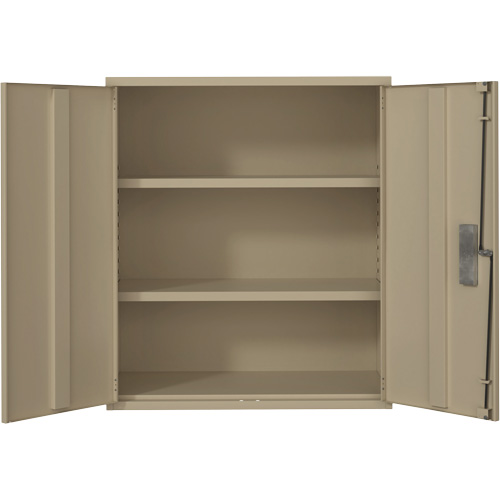Lo-Boy Storage Cabinet, Steel, 2 Shelves, 40" H x 36" W x 18" D, Beige Distribution Élite MP