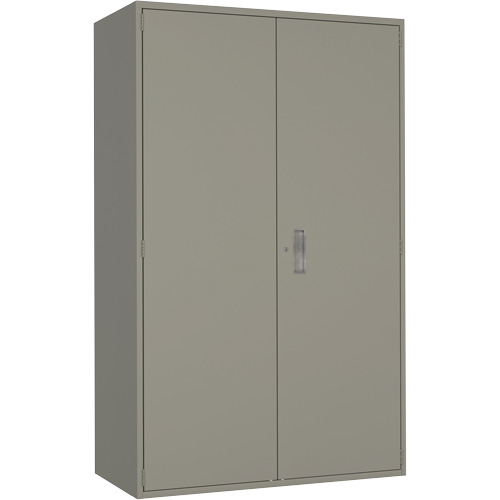 Extra Wide Hi-Boy Storage Cabinet, Steel, 4 Shelves, 72" H x 48" W x 24" D, Grey Distribution Élite MP