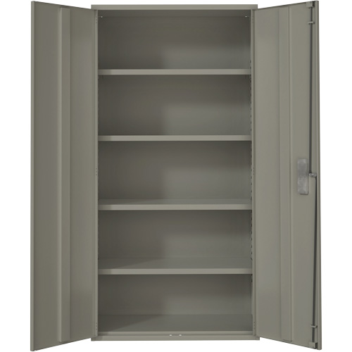 Armoire de rangement Hi-Boy, Acier, 4 Tablettes, 72" h x 36" la x 18" P, Gris Distribution Élite MP
