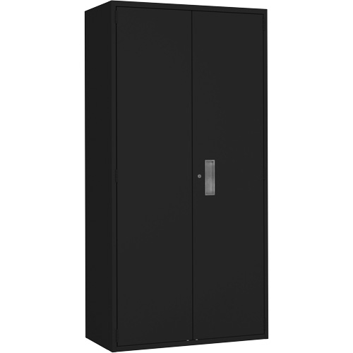 Hi-Boy Storage Cabinet, Steel, 4 Shelves, 72" H x 36" W x 18" D, Black Distribution Élite MP