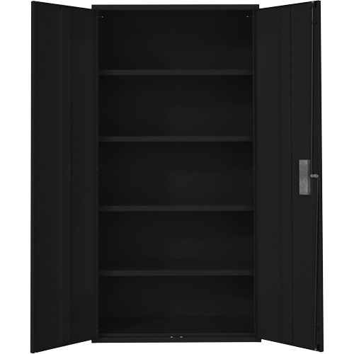 Hi-Boy Storage Cabinet, Steel, 4 Shelves, 72" H x 36" W x 18" D, Black Distribution Élite MP