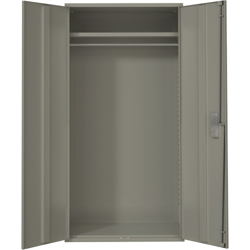 Armoire garde-robe, Acier, 36" la x 18" p x 72" h, Gris Distribution Élite MP