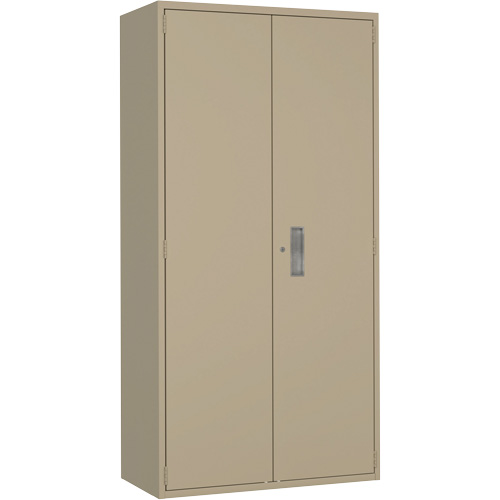 Armoire de rangements combin&eacute;s, Acier, 6 Tablettes, 72" h x 36" la x 18" P, Beige Distribution Élite MP