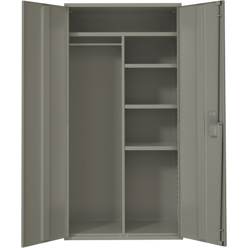 Armoire de rangements combin&eacute;s, Acier, 6 Tablettes, 72" h x 36" la x 18" P, Gris Distribution Élite MP