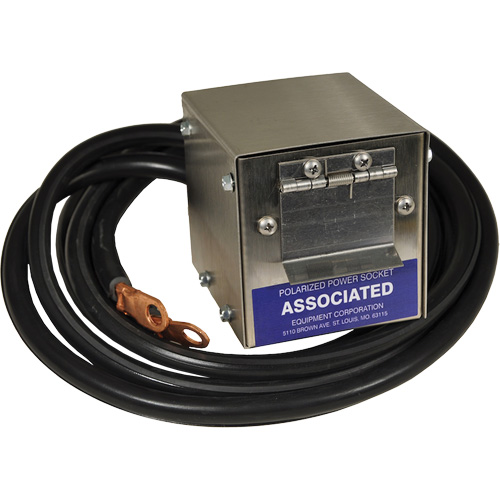 Plug-In Polarized Stainless Steel Socket Box for Model 6139, 4 AWG, 5' Cable Distribution Élite MP