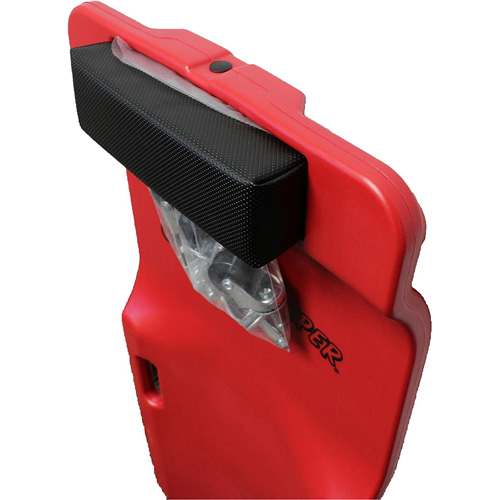Sommier rouge &agrave; profil bas, en plastique robuste Distribution Élite MP
