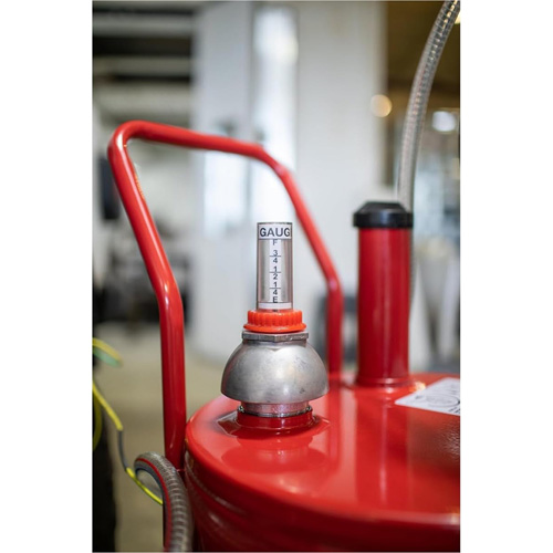 Chariot &agrave; carburant en acier de 25 gallons avec pompe rotative bidirectionnelle et filtre Distribution Élite MP