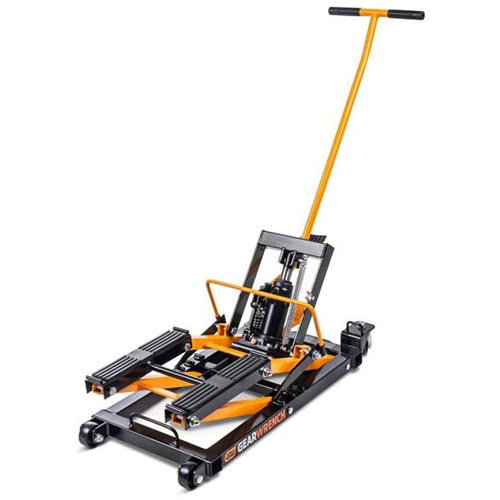 Cric pour VTT et motos, 0,75 tonnes Capacit&eacute;, 4-2/3" Abaiss&eacute;e, 14-1/2" &eacute;lev&eacute;e, Hydraulique &agrave; main Distribution Élite MP