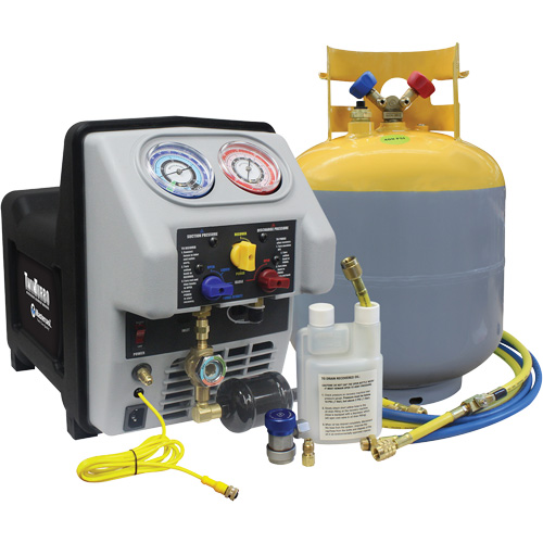 Syst&egrave;me de r&eacute;cup&eacute;ration de r&eacute;frig&eacute;rant double turbo avec r&eacute;servoir DOT de 50 lb Distribution Élite MP