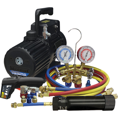 Dual R134A/R1234YF Evacuation & Charging Combo Kit Distribution Élite MP