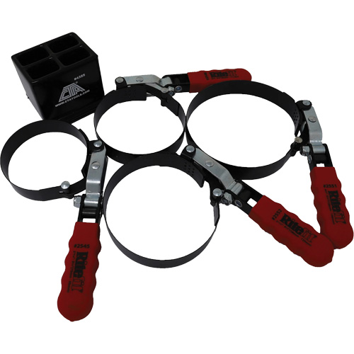 Ensemble de 4 cl&eacute;s pour filtre &agrave; huile avec support Distribution Élite MP