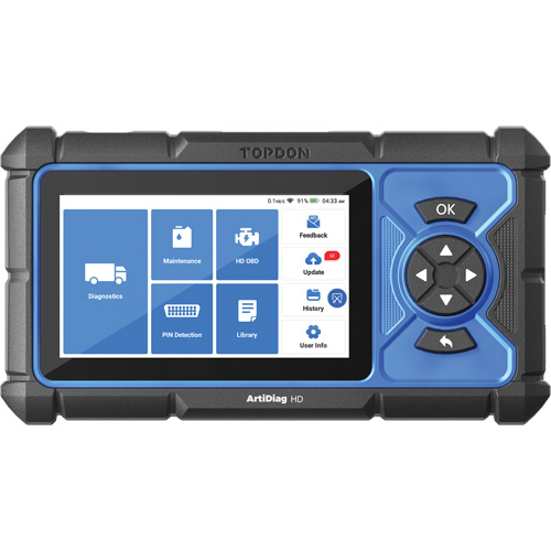 Outil de diagnostic robuste 5" ArtiDiag HD avec fonctions d'entretien Distribution Élite MP