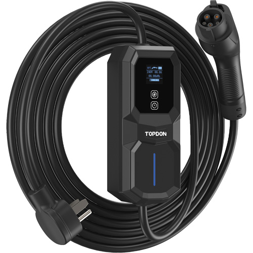 PulseQ AC Portable NEMA 6-50 Plug, 32 A, Level 2 AC, Type 1 (SAE J1772) Connector Distribution Élite MP