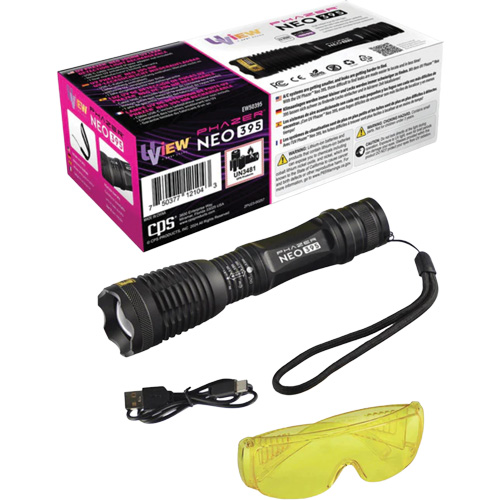 Lampe UV rechargeable pour la d&eacute;tection des fuites UView Phazer NEO 395 Distribution Élite MP