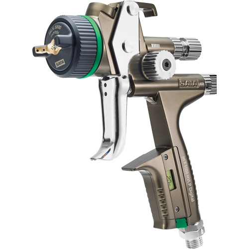 Pistolet de peinture de premi&egrave;re qualit&eacute; pour peinture automobile avec psi num&eacute;rique X5500 HVLP 1,2 I RPS D, Entr&eacute;e d'air 1/4" NPT, 15,19 pi³/min, Capacit&eacute; 0,6 L/0,9 L, 0,17 psi Distribution Élite MP