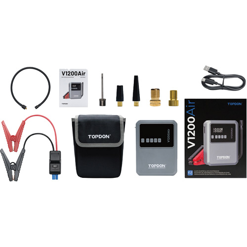 V1200Air 2-in-1 1200 Peak Amp Jump Starter & Tire Inflator Distribution Élite MP
