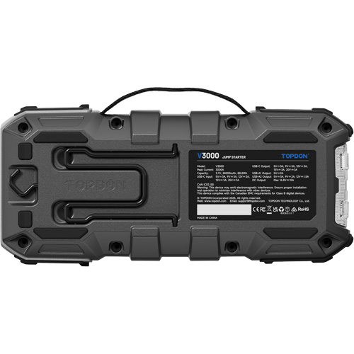 Survolteur, banque d'alimentation et lampe de poche V3000 Distribution Élite MP