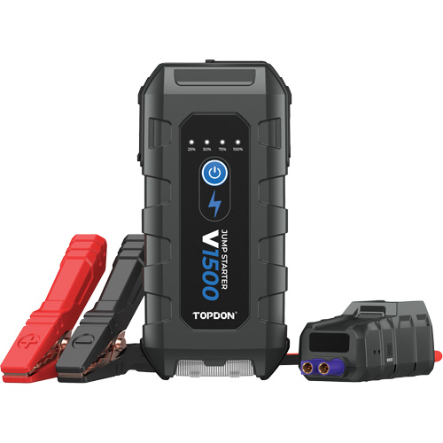 D&eacute;marreur d'appoint, survolteur, banque d'alimentation et lampe de poche V1500 Distribution Élite MP