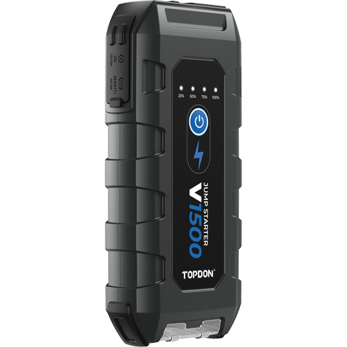 D&eacute;marreur d'appoint, survolteur, banque d'alimentation et lampe de poche V1500 Distribution Élite MP