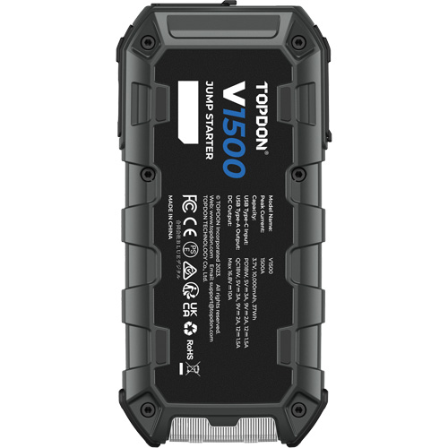 D&eacute;marreur d'appoint, survolteur, banque d'alimentation et lampe de poche V1500 Distribution Élite MP