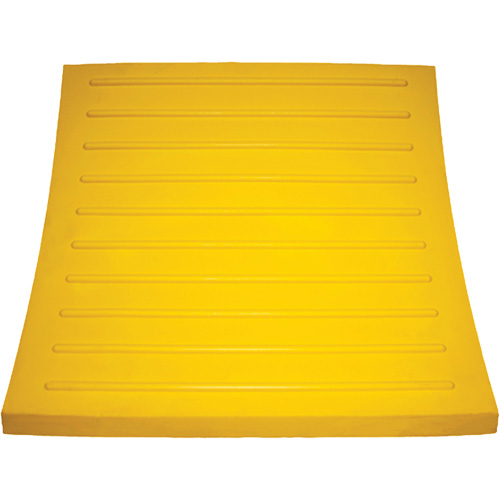 Wheel Chock, Polyurethane, Yellow, 15-1/4" W x 12-1/8" D x 10-3/4" H Distribution Élite MP