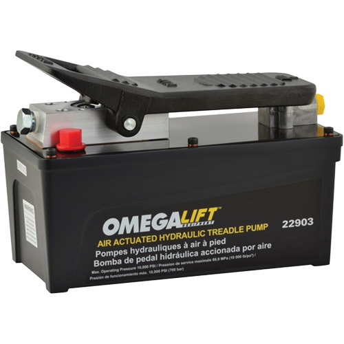 Pompe &agrave; pied pneumatique 10 000 PSI avec r&eacute;servoir de 91,5 po³ Distribution Élite MP