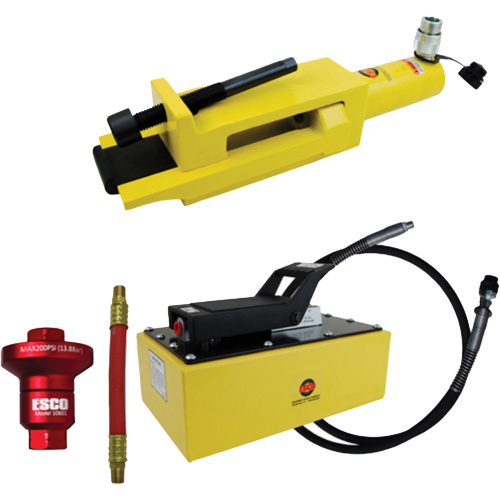Ensemble de brise-talon pour pneus g&eacute;ants/&eacute;quipement de terrassement avec pompe hydraulique de 5 pintes Distribution Élite MP