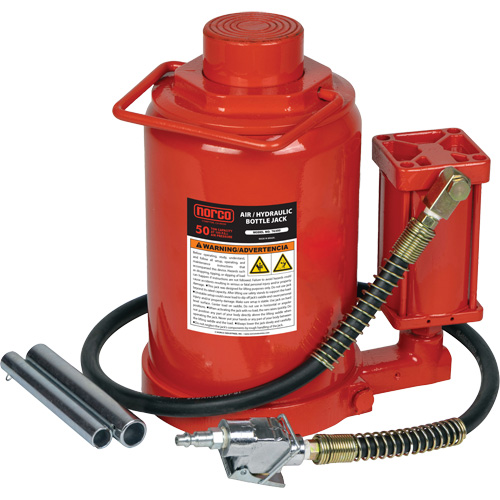 Cric-bouteille hydraulique de hauteur standard, 50 tonne(s), Air comprim&eacute;/hydraulique, 19" Hauteur &eacute;lev&eacute;e Distribution Élite MP