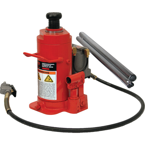 Cric-bouteille hydraulique de hauteur standard, 12 tonne(s), Air comprim&eacute;/hydraulique, 19-3/4" Hauteur &eacute;lev&eacute;e Distribution Élite MP