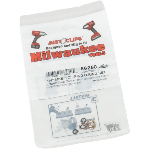 1/4" Clips & O-Rings Set for Milwaukee Distribution Élite MP