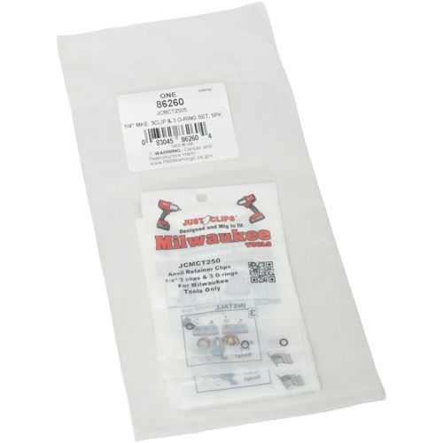 Jeu de clips et joints toriques de 1/4 po pour Milwaukee - en vrac Distribution Élite MP