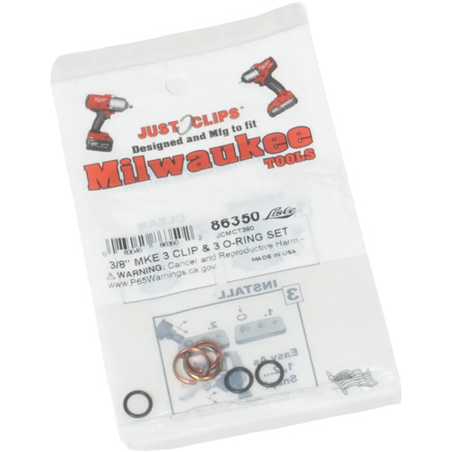 3/8" Clips & O-Rings Set for Milwaukee Distribution Élite MP