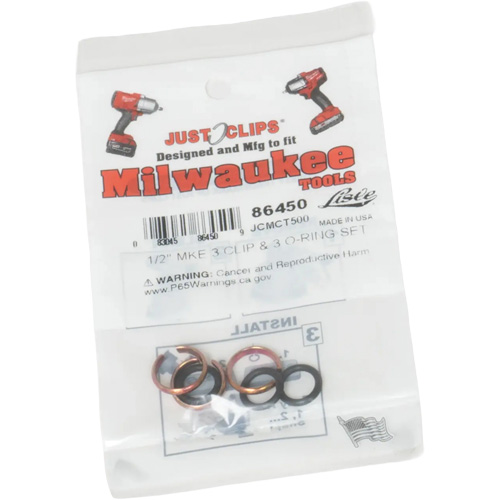 1/2" Clips & O-Rings Set for Milwaukee Distribution Élite MP