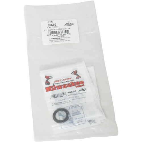 1" Clips & O-Rings Set for Milwaukee - Bulk Distribution Élite MP